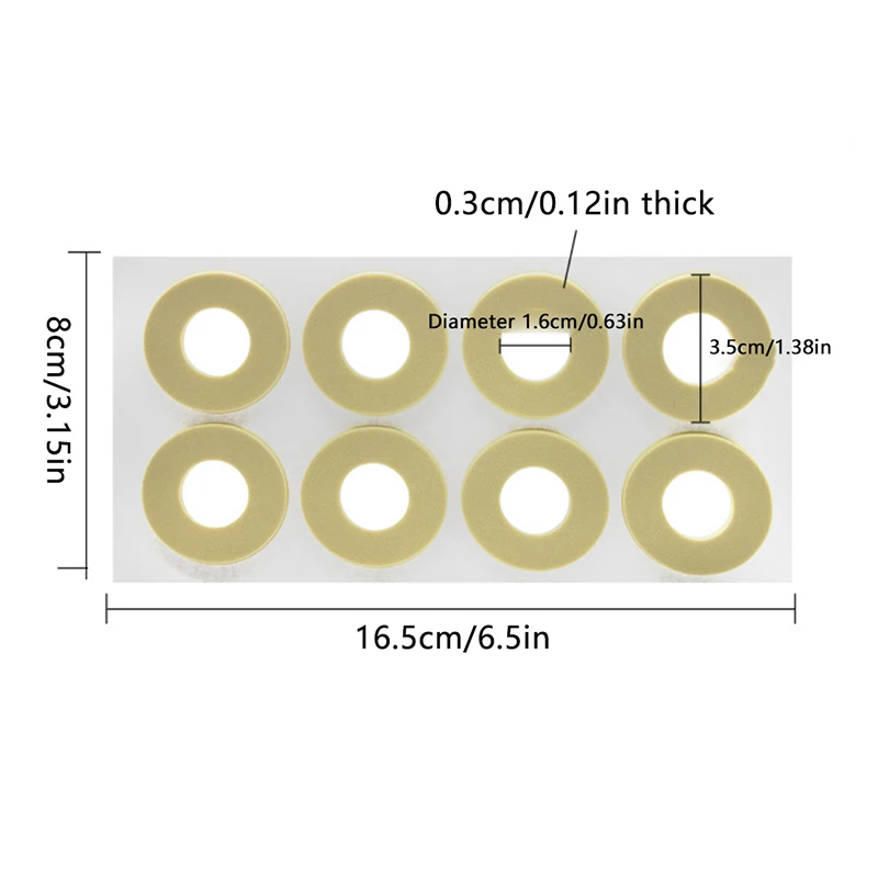 เท้า Anti-abrasion Protectors Pads Toe Protector โฟมรอบ Chicken EYE PATCH Foot Care เครื่องมือ