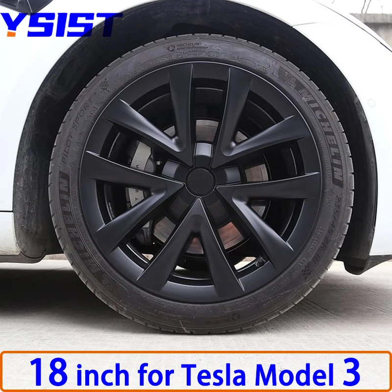 

Model 3 Hubcaps - 18 Inch Aero Wheel Covers Replace Wheel Caps 18'' Model 3 Wheels Hub Caps for Model 3 Accessories 2017-2023