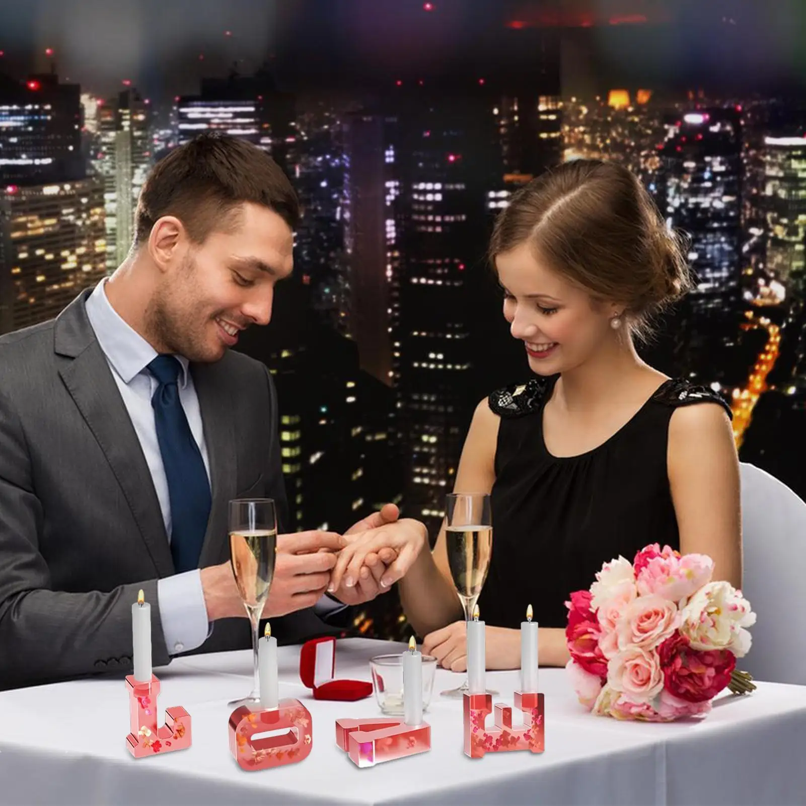 

Форма для подсвечника, форма для литья эпоксидной смолы, силиконовые формы для подсвечника на День святого Валентина, праздничное украшение для дома