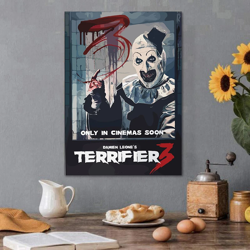 المرعب 3/2/1 مجموعة فيلم الرعب الكلاسيكي ملصق الفيلم طباعة صور فنية للجدران قماش اللوحة هالوين ديكور غرفة المنزل