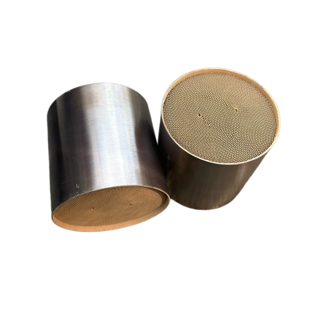 Universal Weld-In Metallic Honeycomb Catalytic Converter 400 CPSI 100x100mm 120x80mm for Car Exhaust