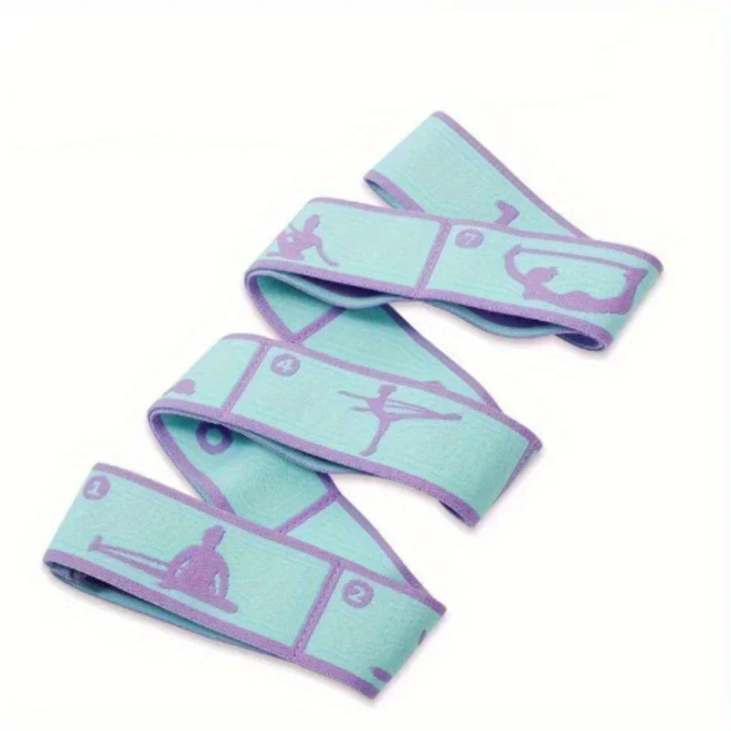 Dance Stretching Band Loop Yoga Stretching Belt Yoga Pilates Fitness Tension Belt Digital Stretch Elastic Band Resistance Band