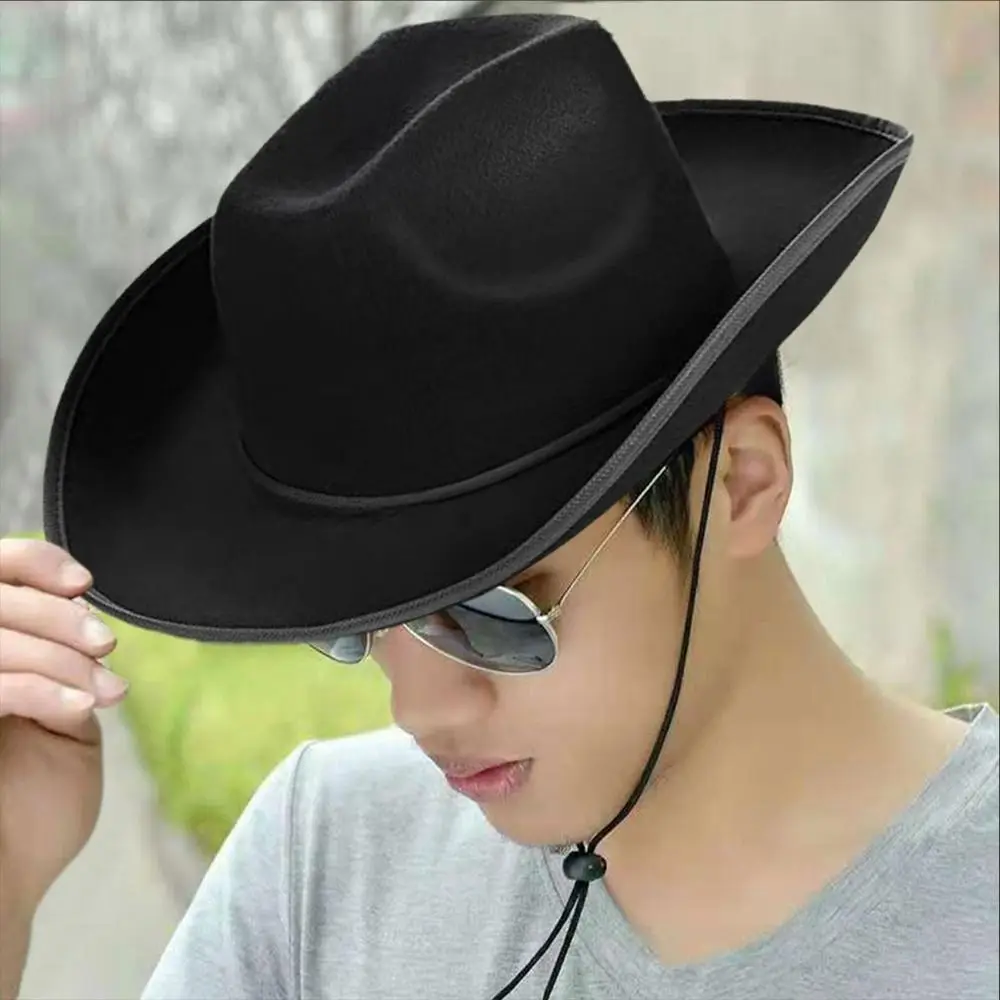 Funny Cowboy Accessory Cowboy Hat Costume Party Cosplay Felt Princess Hat Performance Cowgirl Hat Women