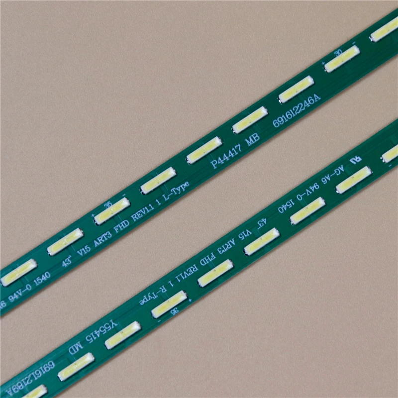 LED Backlight Strip For LG 43LF634V 43LF6350 43LX310C 43LX341C 43SM5B 43LX540S 43LX761H Bars 43" V15 ART3 FHD REV1.1 1 L/R-Type