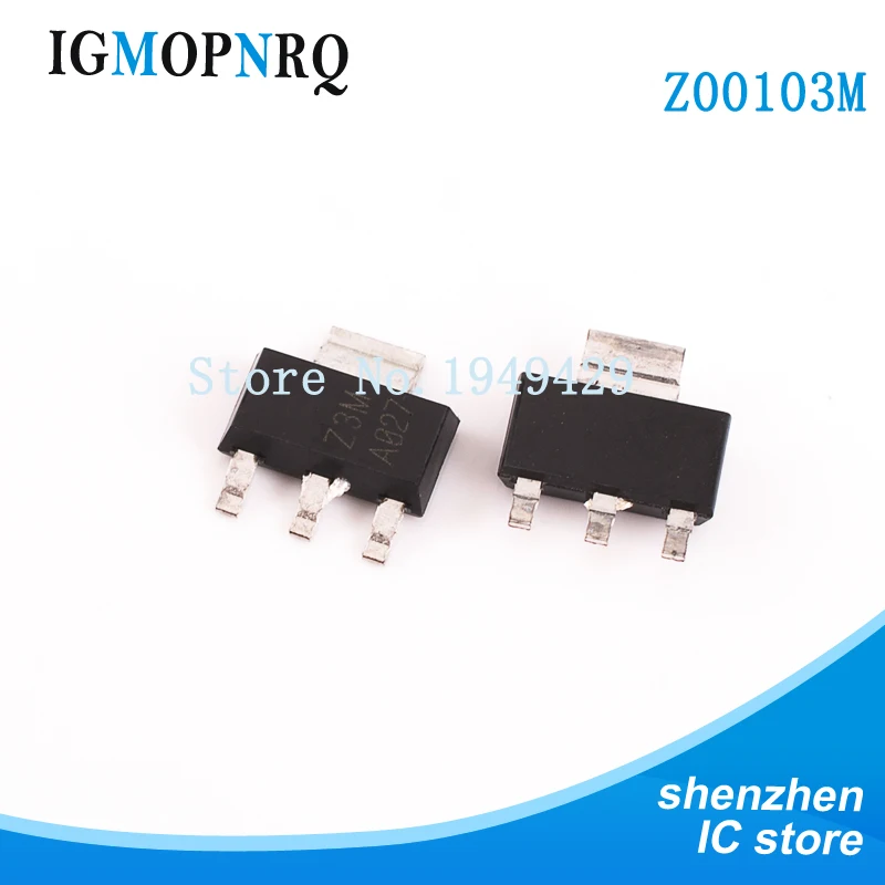 10 stücke z0107mn z0103mn z0109mn 07m 03m 09m z7m z3m z9m sot-223 triac thyristor neues original