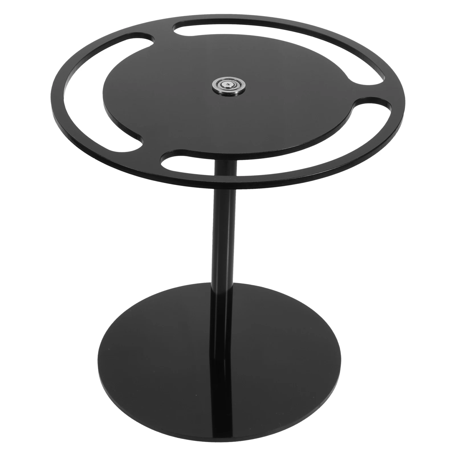 

Acrylic Sunglasses Holder 360° Rotatable Eyeglasses Display Rack Black Round Desk Stand for Glasses Storage Organizer