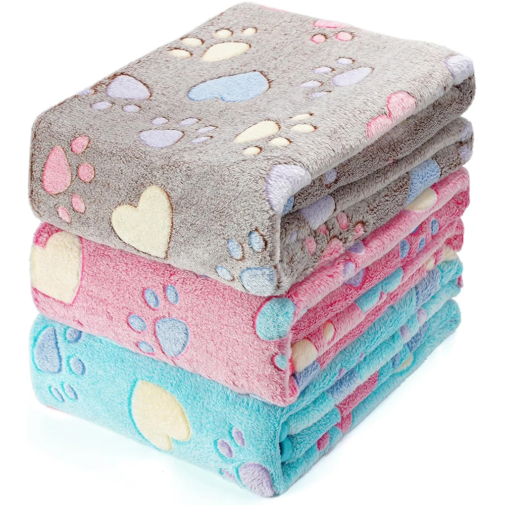 قطعة واحدة من بطانية الحيوانات الأليفة المريحة مع تصميم مطبوع بمخالب، وسادة نوم من الصوف الناعم لسرير الكلاب - للكلاب والقطط - مثالية لـ Snuggl #2