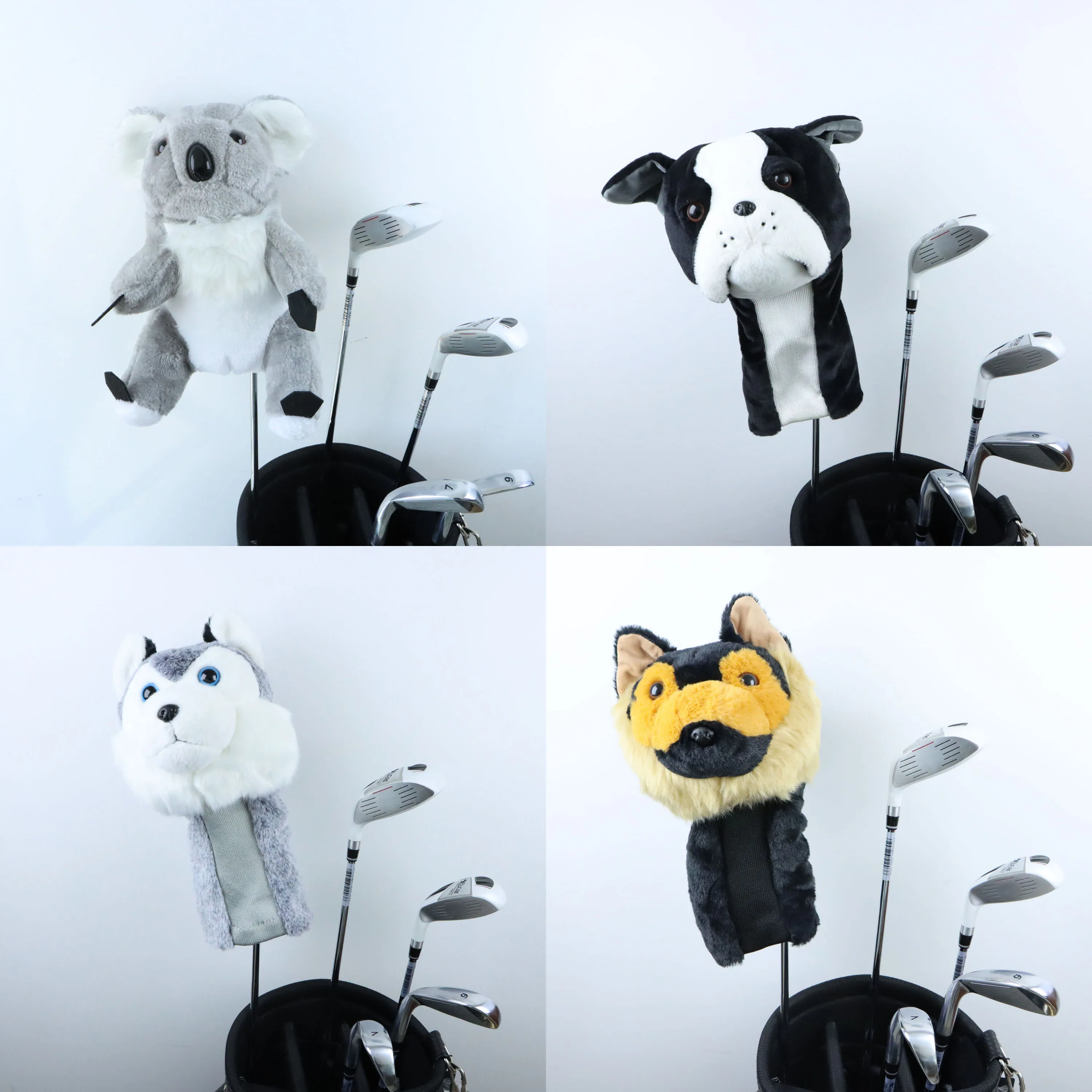 

Animal Golf Headcover Fit Up To Driver Fairway Woods Men Lady Golf Club Cover Mascot Novelty Cute Gift,Several Animal Pattern