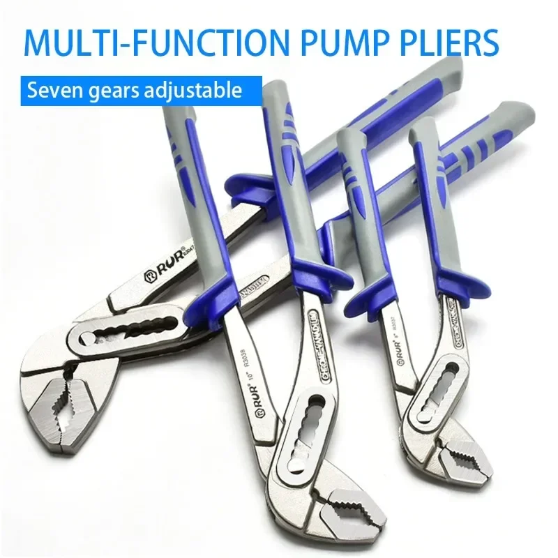 Water Pump Pliers Multi-functional Adjustable Wrench Kit Eagle Beak Large Opening Universal Plumbing Pipe Pliers Household Tools