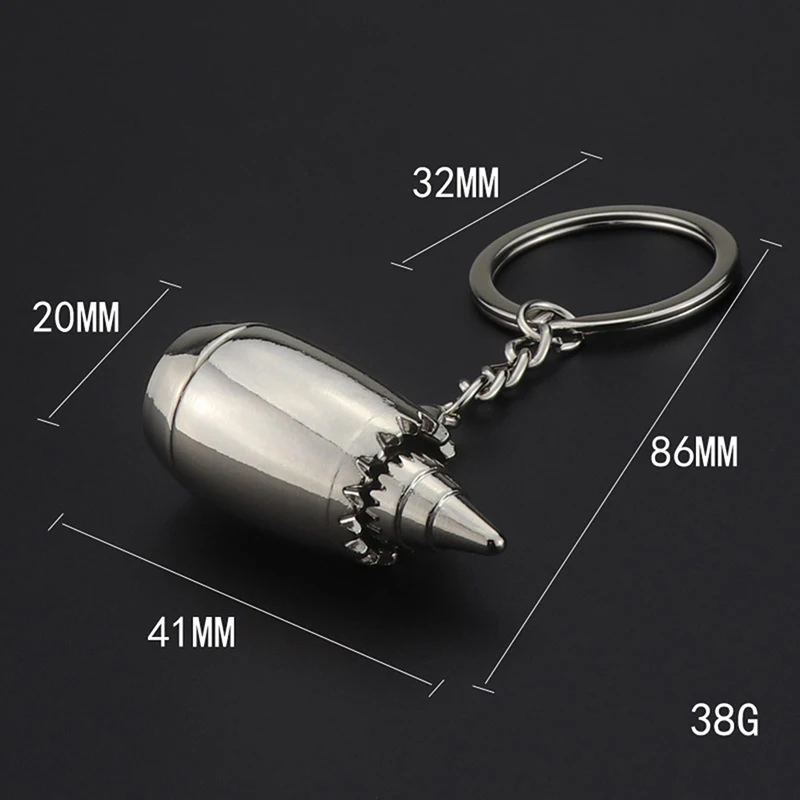 New Design Metal Plane Engine Keychains Mini Jet Engine Keyrings Gifts