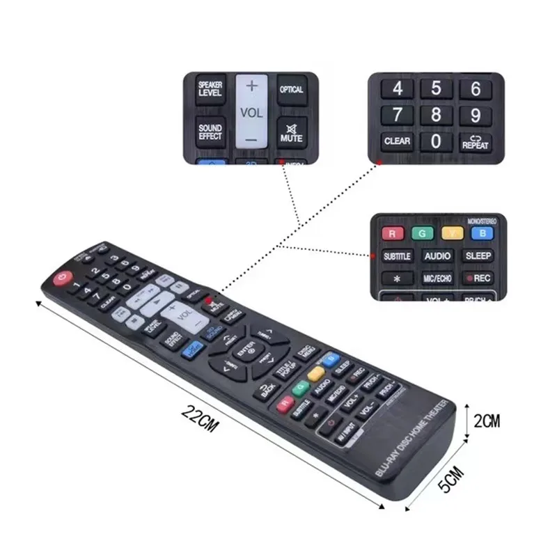 AKB73635402 Remote Control For L.G 3D Home Theater Blu-ray DVD Player BH9630TW S93T2-FL S93T2-FR S93T2-S S93T2-W W3-2 S93T4-FL