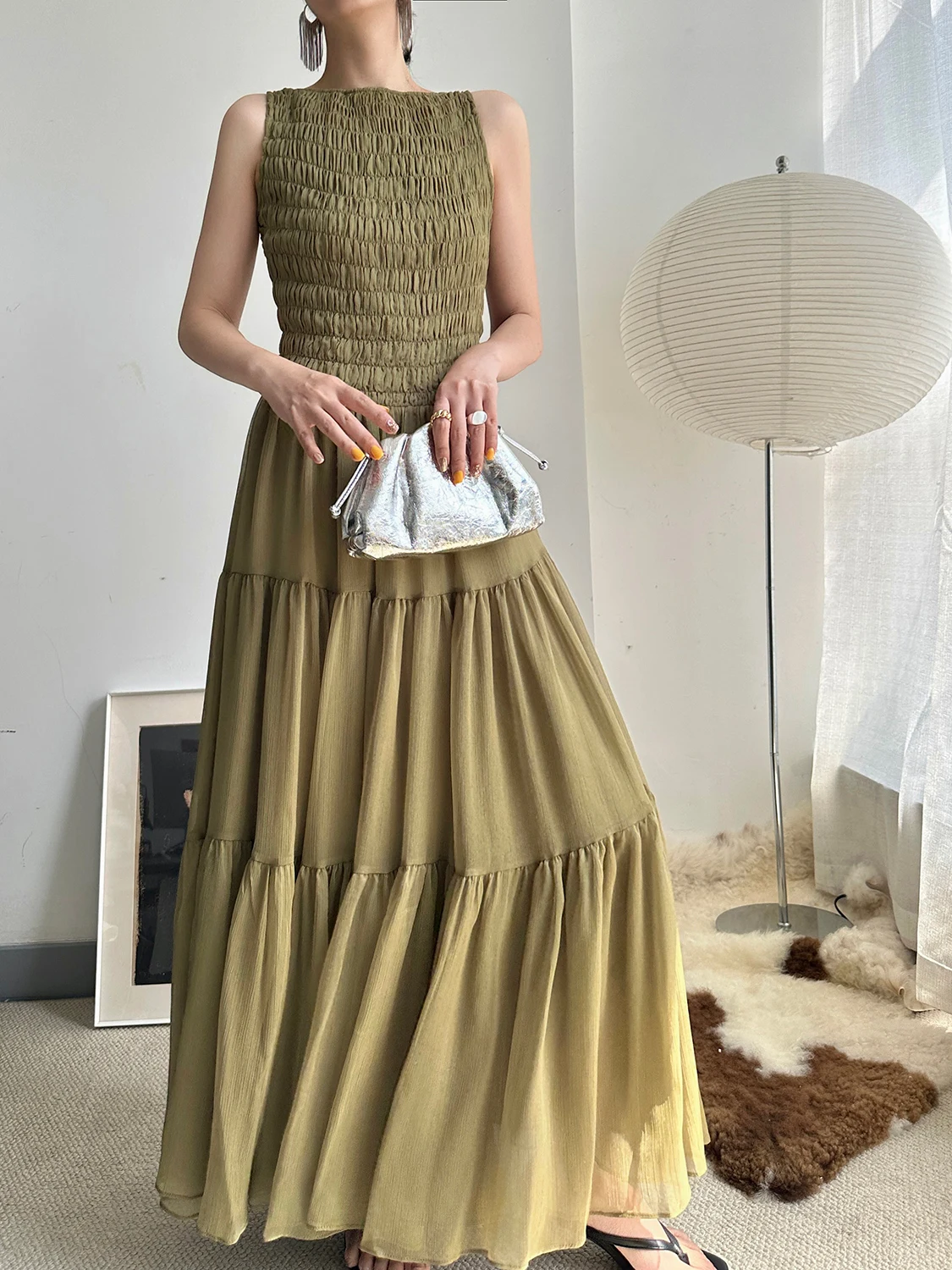 

Unique een Svel Ball Gown Skirt Spring Summer High Waist Slimming Women's Dr Yang Commute Sle Basic Model