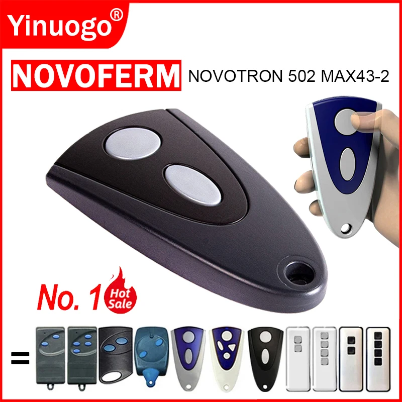 

NOVOFERM Garage Door Gate Remote Control 433MHz For NOVOFERM NOVOTRON 502 MAX43-2 504 MAX43-4 522 524 512 MNHS433-02 MNHS433-04