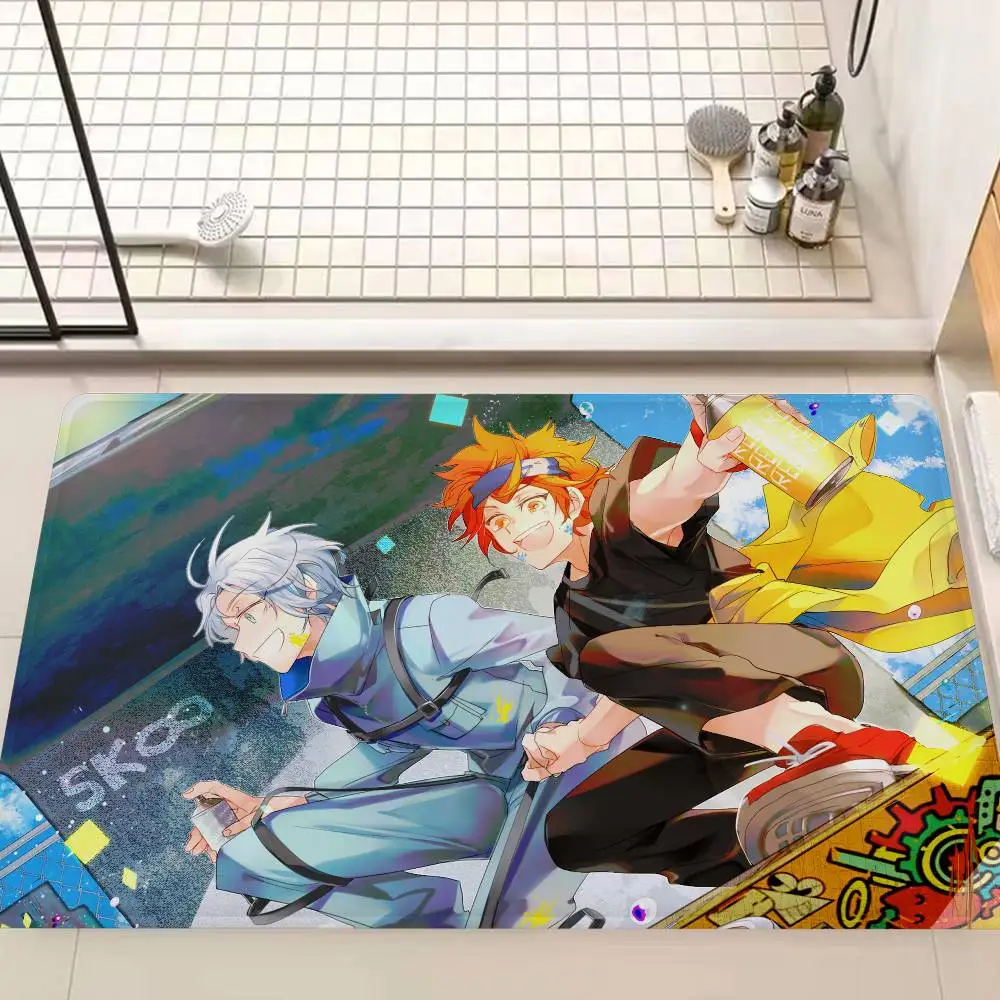 Cool Boy S-Sk8 The Infinity Painting Bathroom Mat Anti-slip Absorb Water Long Strip Cushion Bedroon Mat Welcome Doormat