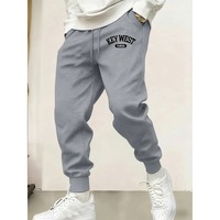 Key West Florida Letter Printing Man Sweatpants Soft Trousers Autumn Multicolor Pants Warm Fleece Pant Fashion Sweatpant