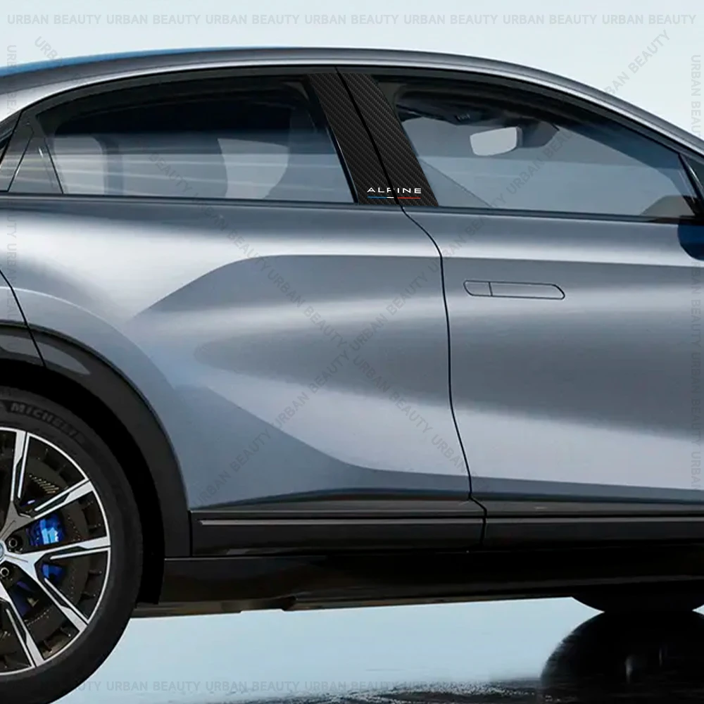 سيارة B-عمود ملصق مائي السيارات مركز عمود ملصق غطاء الثلاثي نافذة ديكور ل جبال الألب A110 GT 4 A290 A390 GTS A110S A110R #2