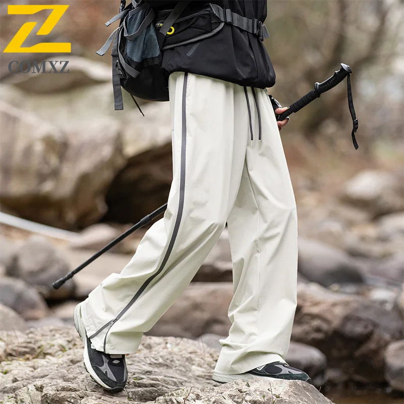 

​Men Softshell Work Pants Spring Summer Waterproof American Style Outdoor Camping Fishing Windproof Anti-wrinkle Casual Trouser