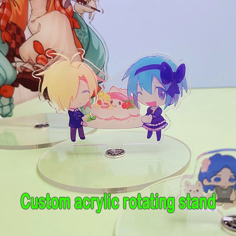 

Standee figura personalizada soporte acrílico transparente diseño de dibujos animados Anime juego encanto personalizado escritor