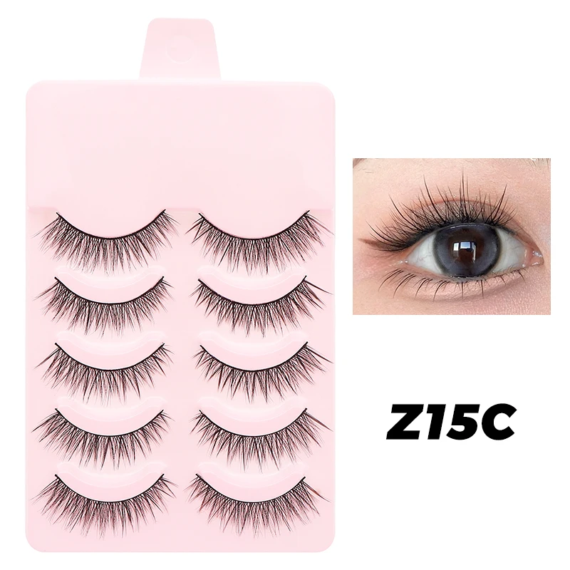 Hot Manga Wimpern Natürlich Cosplay Falsche Wimpern 5 paar Gefälschte Wimpern Koreanische Mode Anime Wimpern Kostenloser Versand Make-Up Natürliche Wimpern – Detail 39