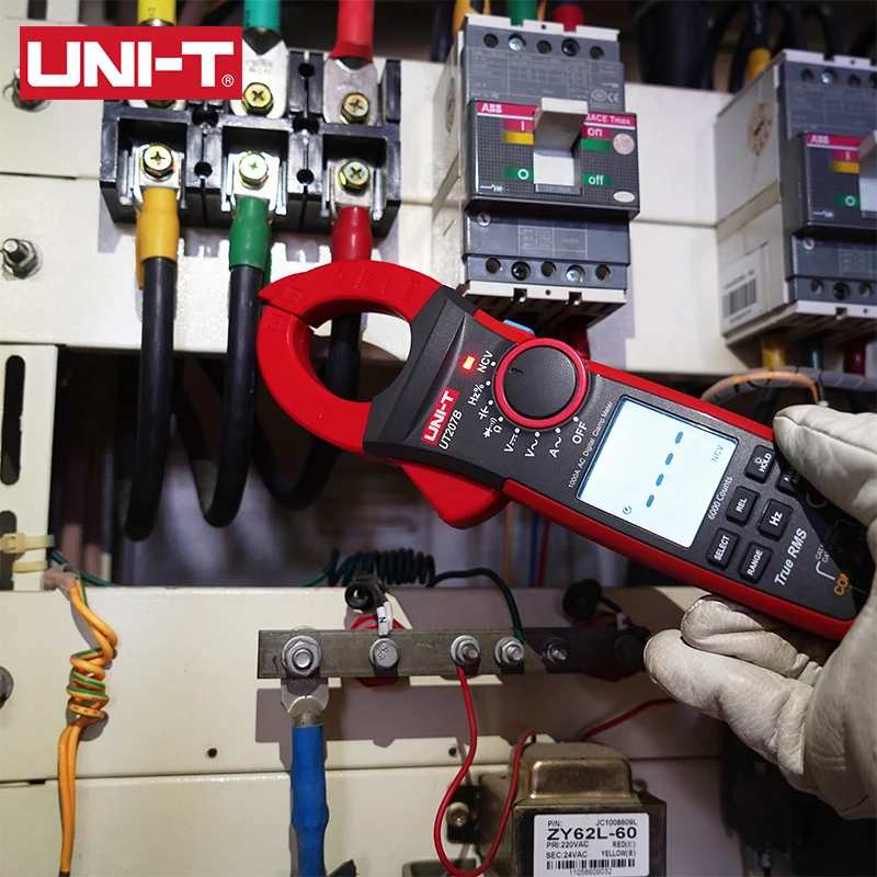UNI-T Clamp Meter UT207B UT208B AC DC Amperometric Clamp Digital Multimeter Ammeter Pliers Inrush Current Tester Workshop Tools