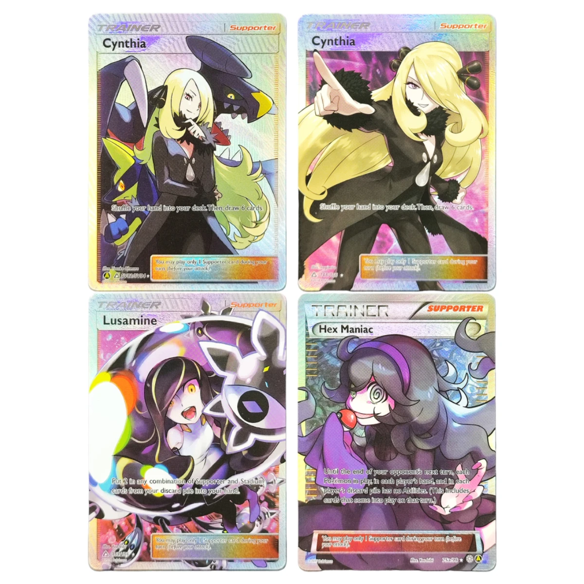 مجموعة بطاقات هولو لمدرب بوكيمون TCG الإنجليزي DIY - Lillie Synthia N والمزيد من الشخصيات المشهورة، بطاقات الألعاب القابلة للجمع #5
