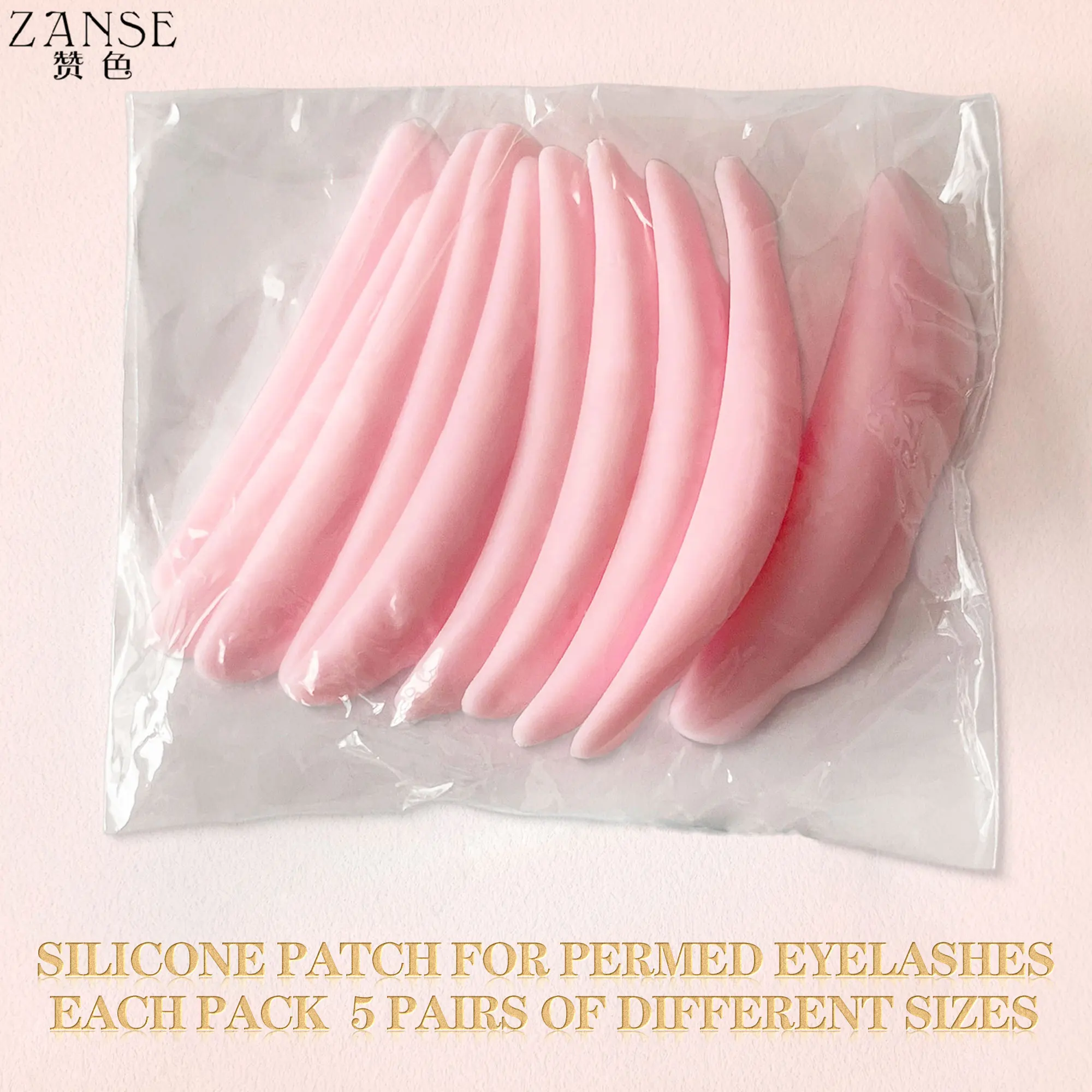 ZANSE 5Pairs Eyelashes Perming Rods Soft Silicone Eyelash Extension Lifting Pad Eye Lash Lift Curlers Curl Shields Pads