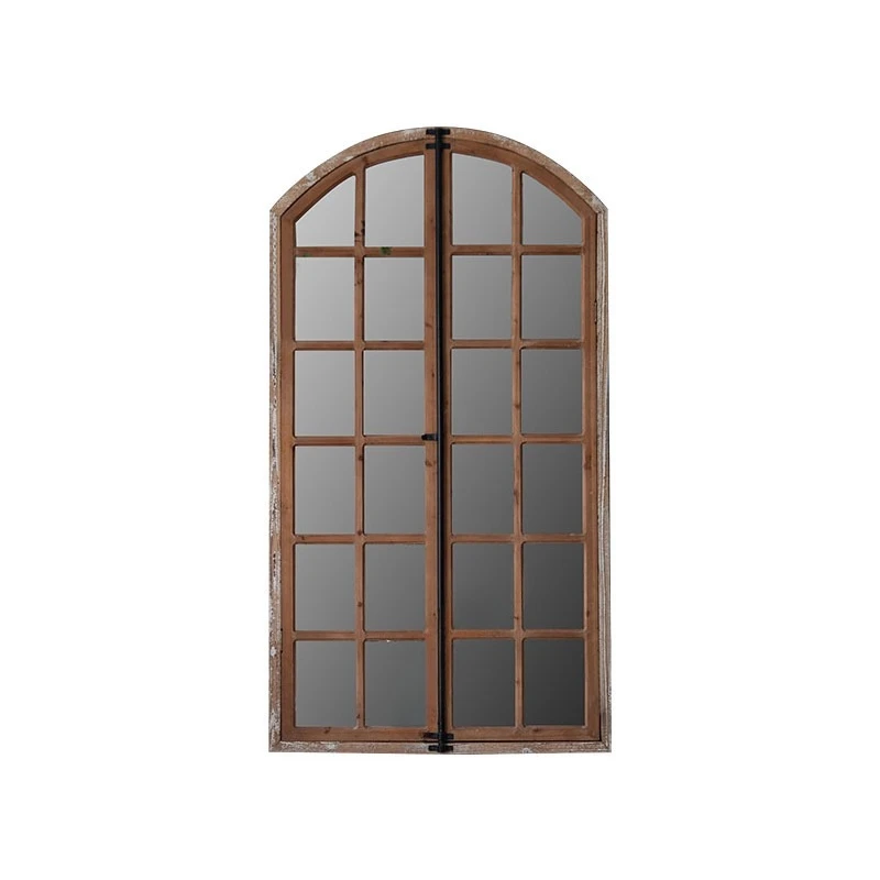 

Terrace old fake window wall mirror homestay wall decoration entrance hanging mirror