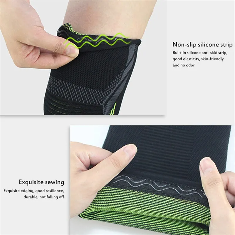 Single Knee Pad Knitted Nylon Sports Riding Protective Gear Running Basketball Skipping Rope Warm Cold Proof Foot Pads