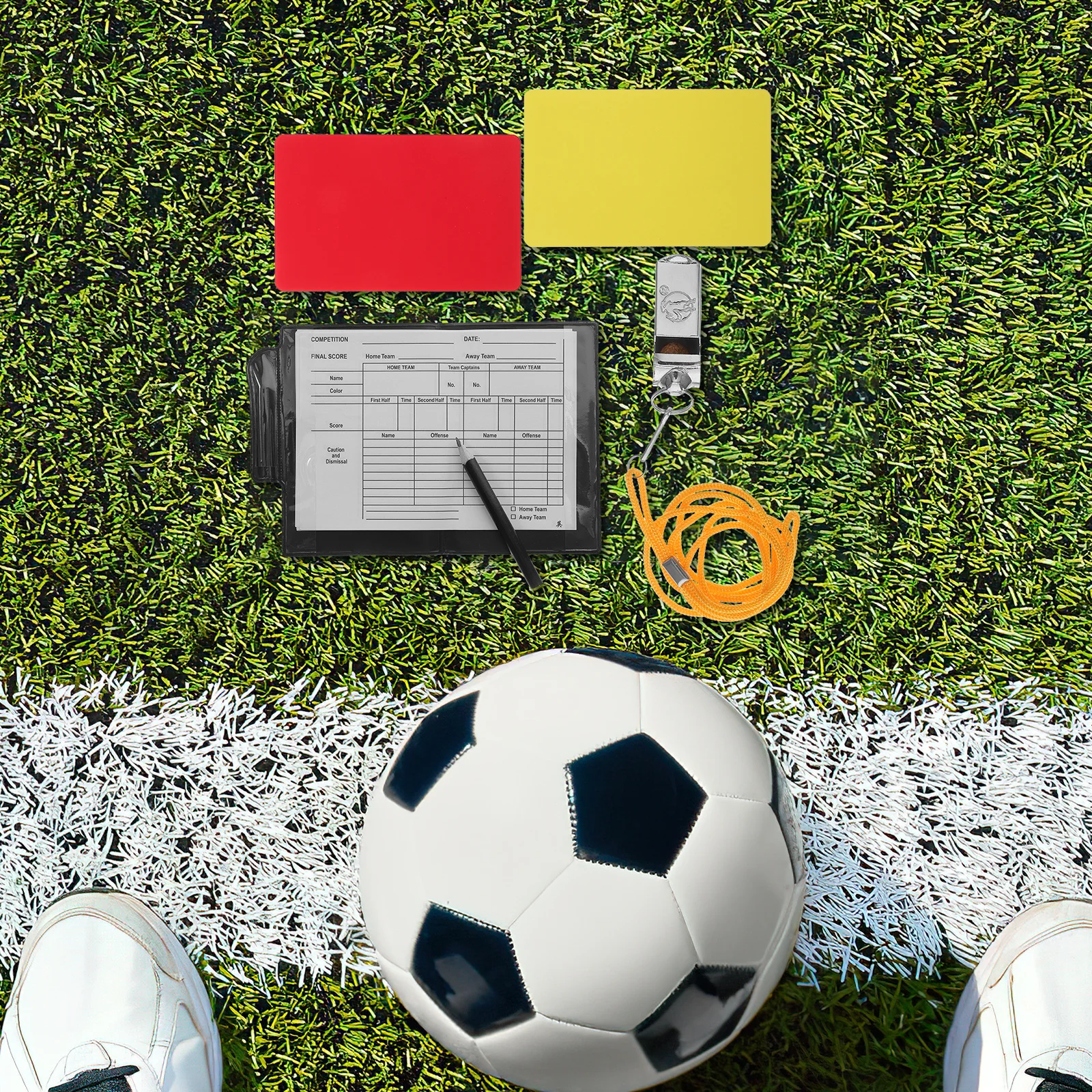 

1Set Soccer Referee Accessory Standard Referee Cards Portable Wallet Professional Kit Soccer Cards Football Supply