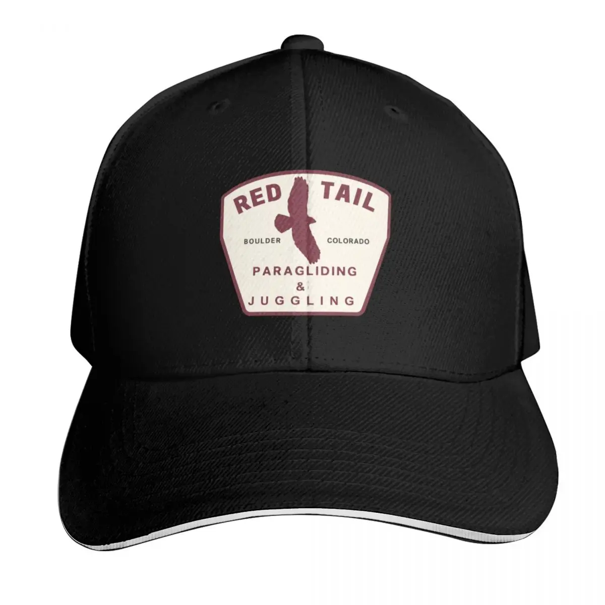 Red Tail Paragliding & Juggling Baseball Cap Fashion Beach birthday beach hat Golf Men Women's