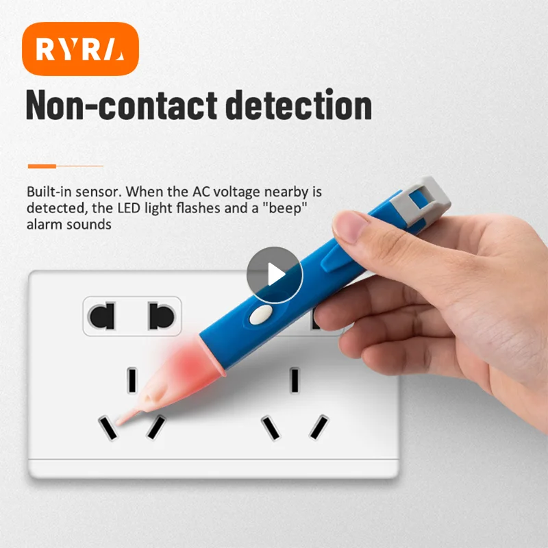 Voltage Detection Pen Electric Indicator LCD Sensor Socket Wall Non-contact Ac Voltage Detector Power Outlet Instrument 90-1000v