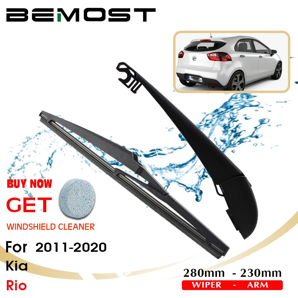 

BEMOST Car Rear Windscreen Wiper Blade Arm Natural Rubber For Kia Rio 280mm Hatchback 2011-2020