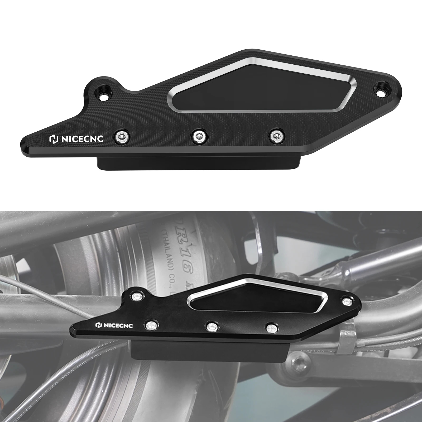 

For 2021 2022 2023 2024 Harley Sportster S RH1250S Rear Brake Hose Guard Cover ABS Sensor Cable Protector Aluminum