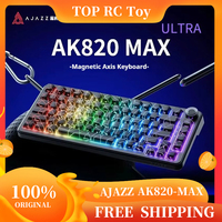 AJAZZ AK820 MAX Ultra 8K Magnetic Axis Tri Mode Wireless Mechanical Keyboard Soldier King Axis Side CarvingGame Esports Keyboard