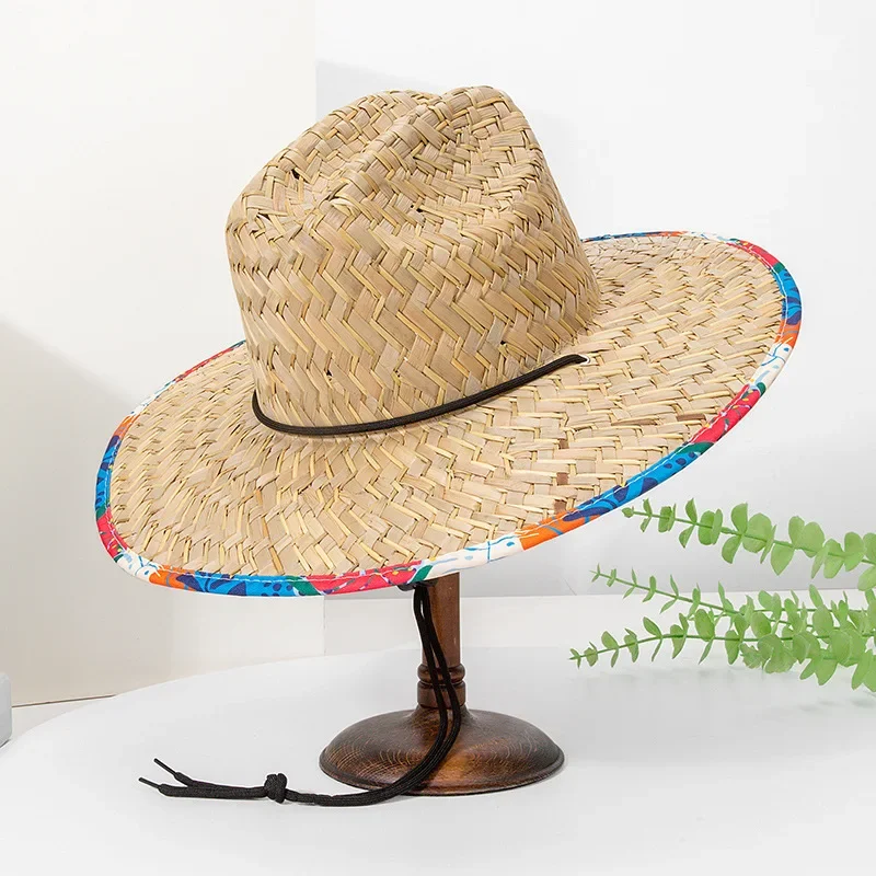 

Летняя женская соломенная шляпа с широкими полями 2025 года — складная пляжная шляпа с защитой от ультрафиолета для путешествий, отпуска и моды
