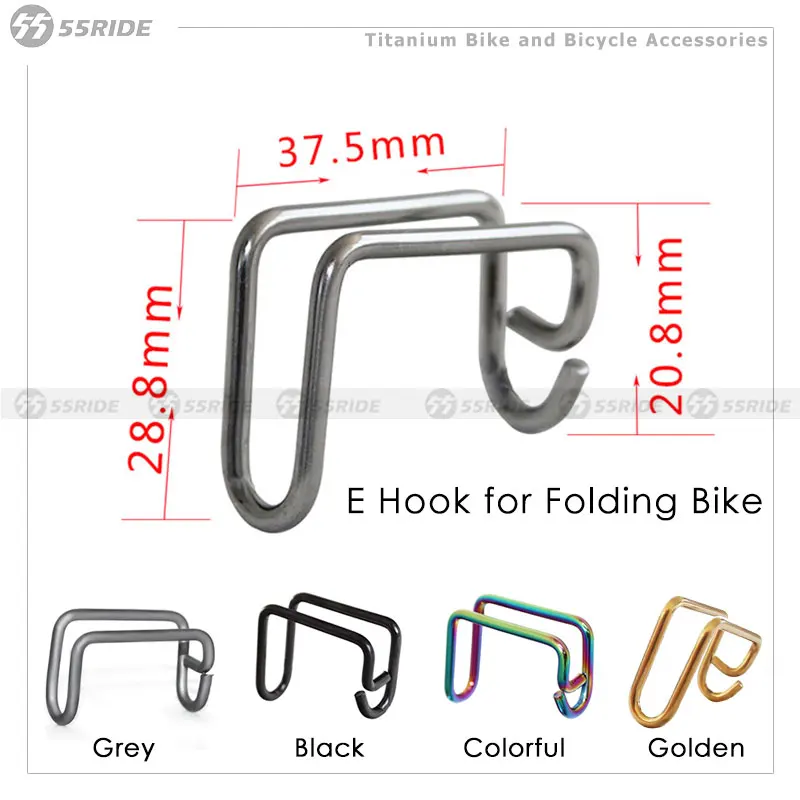 

Складной велосипедный крюк на переднее колесо E, пряжка из титанового сплава E, 5G, запасные части для велосипеда