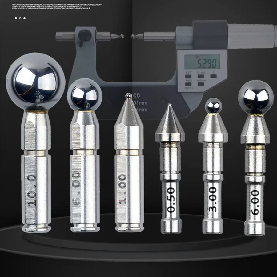 Gear micrometer measuring head for measuring gear pitch diameter, customized gear micrometer measuring head