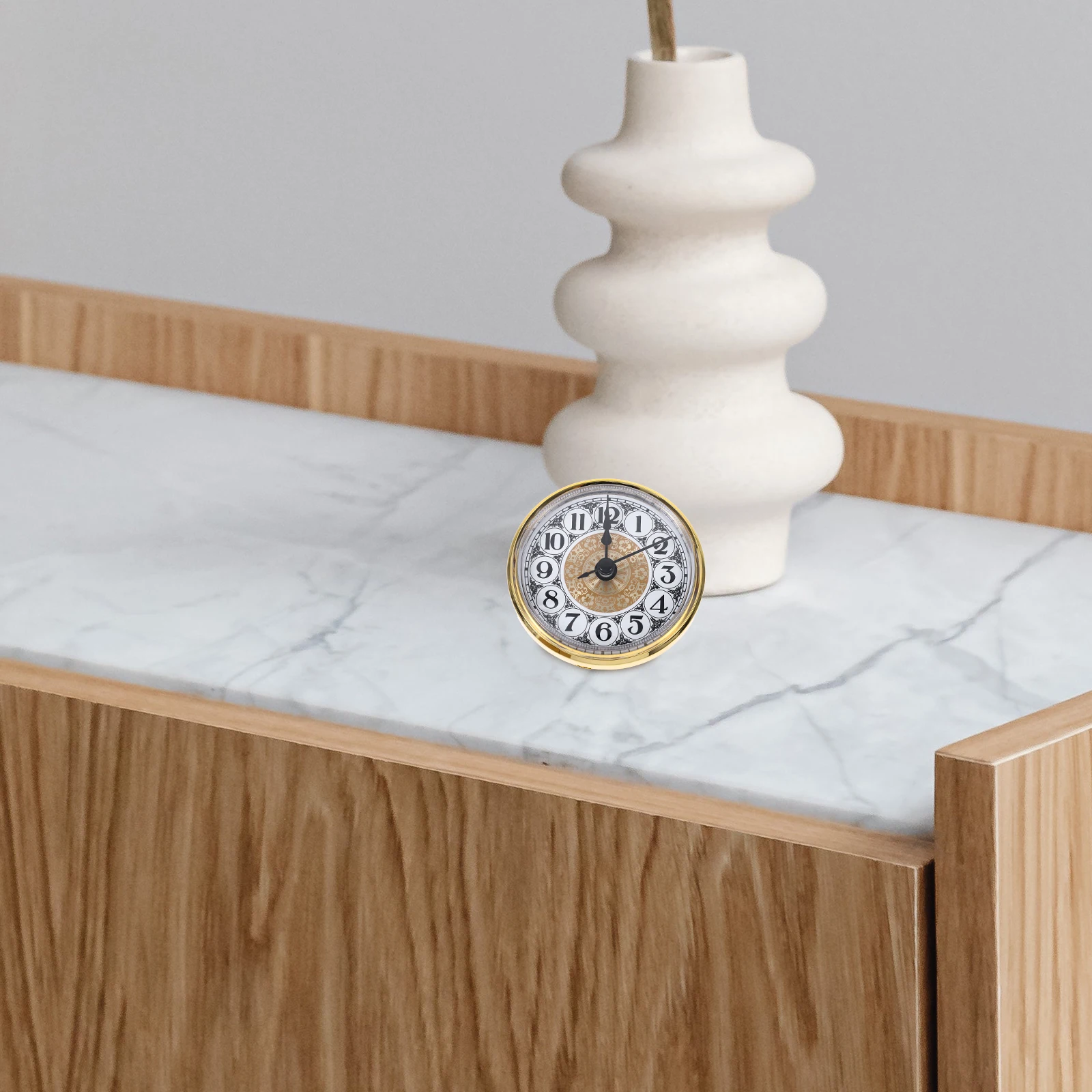 

Vintage Quartz Replacement Diy Inlaid Head Insert Miniature Clock Insert Inlaid Clock Head For Crafts Home Decor
