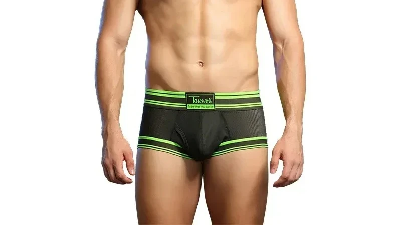 

Мужские трусы-боксеры с сетчатой вставкой и U-образным выпуклым карманом, сексуальные, с низкой посадкой, эластичные, мягкие, комфортные, дышащие, спортивные