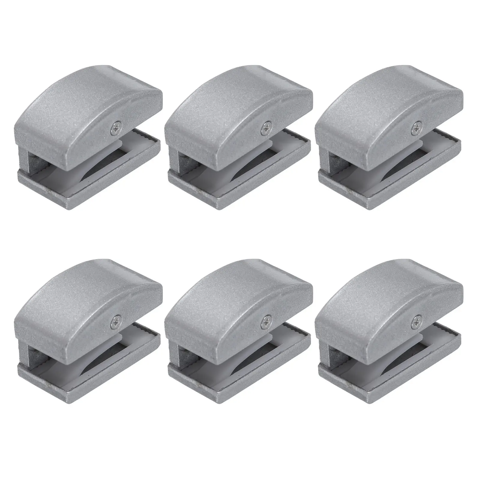6pcs Frameless Shower Door Bottom Guide Track Stop Block Replacement Hardware for Sliding Glass Doors