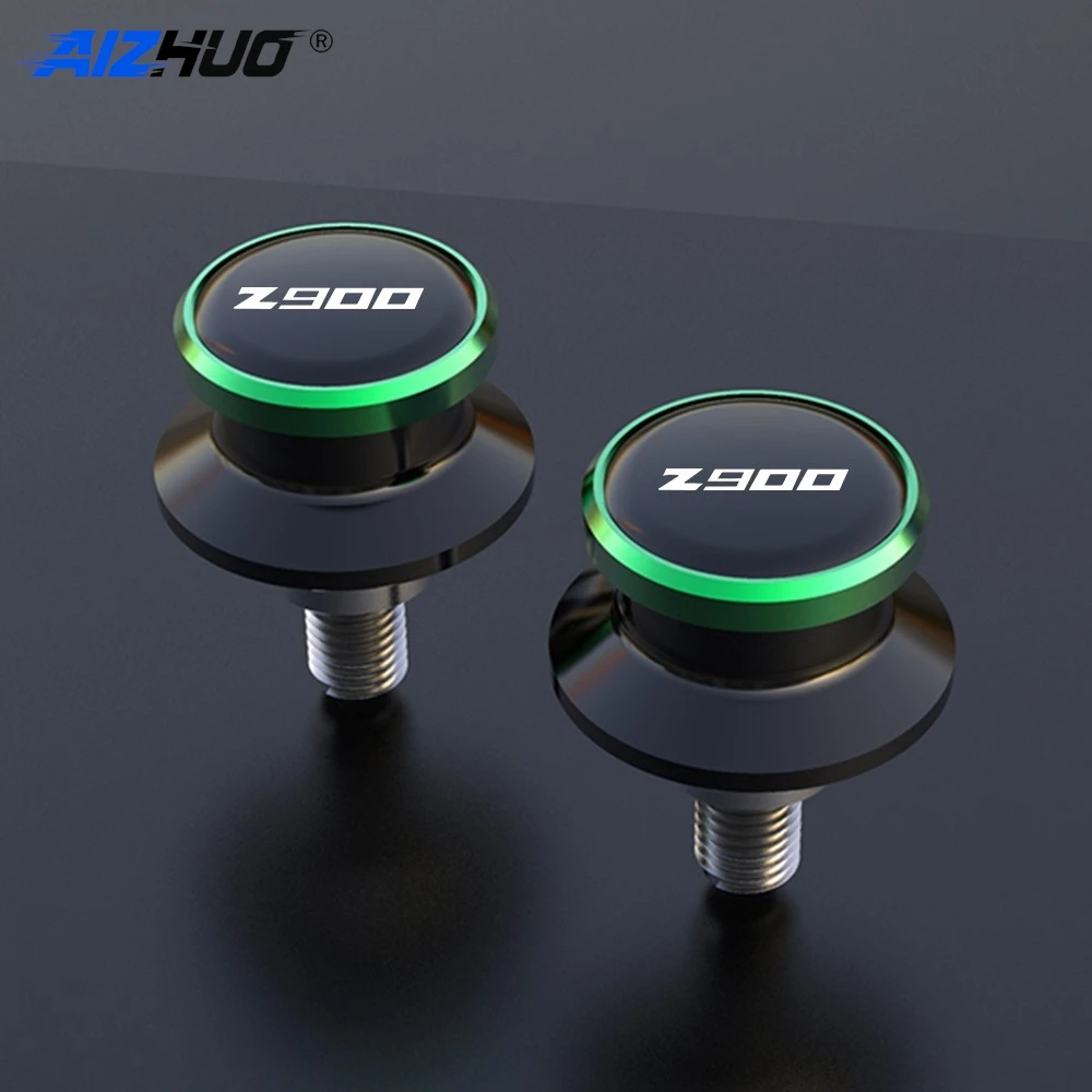 2pcs M8 Swingarm Spools New For Kawasaki Z900 Z 900 2017-2025 2026 2027 Motorcycle 8MM Rear Slider Bobbins Aluminum Accessories 4