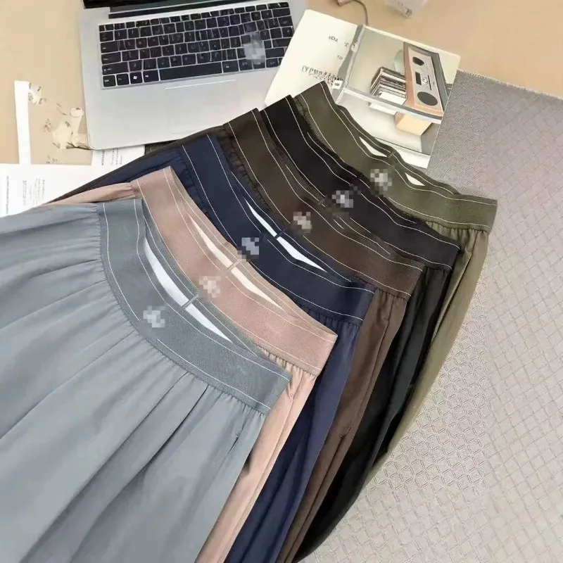 Pantalon de yoga sport décontracté taille haute ample et polyvalent pour l'été 2026, pantalon de fitness respirant à jambe large pour femme