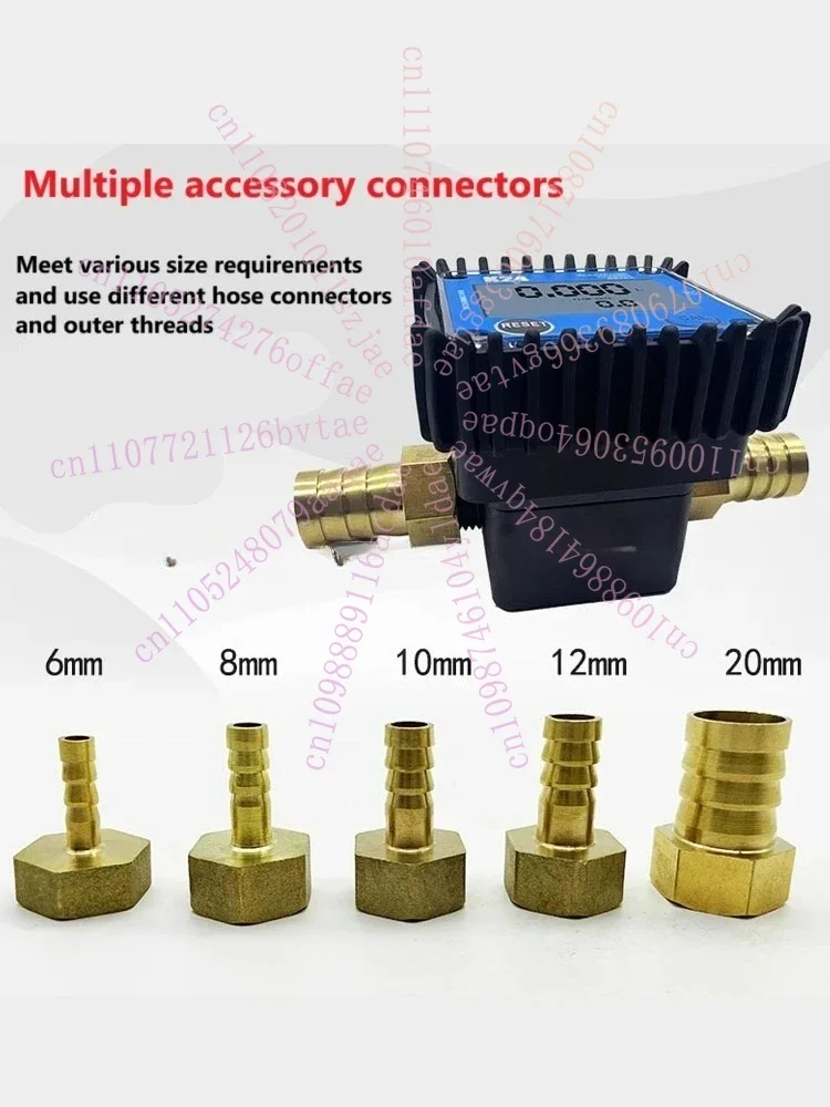 K24 Micro Flow Digital Display Meter Gear Flow Meter Diesel Oil Hydraulic Oil Soy Oil Water 0.2-10L/min100LPM
