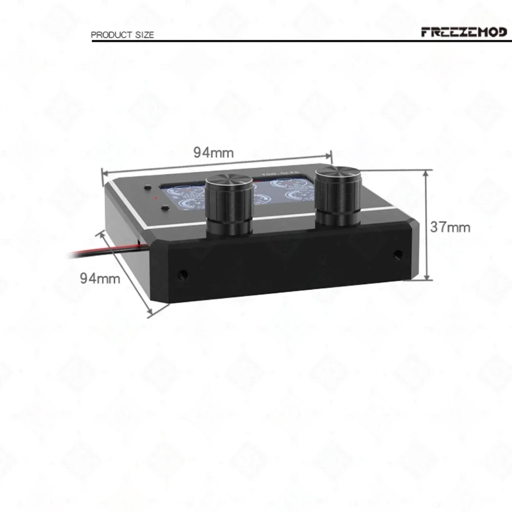 Imagem -03 - Detector Multifuncional Zemod Aio Controlador de Velocidade da Bomba de Água do Ventilador Suporta Mod de Detecção de Temperatura Ambiental Líquida