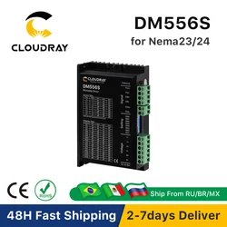DM556S 2 Phase Stepper Motor Driver 18-50VDC 1.4-5.6A Stepper Motor Controller for Nema17 Nema23 Nema34