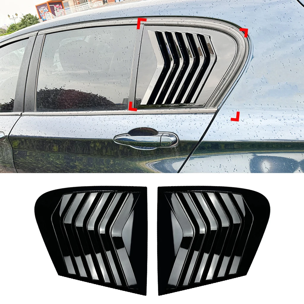 

For BMW 1 Series F20 118i 120i 2011 2012 2013 2014-2019 Car Rear Side Window Louver Air Vents Windshield Decoration Cover