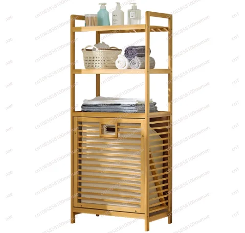 

Laundry Hamper with 3-Tier Shelves Tilt Out Basket Laundry Baskets Organizer Bathroom Storage Shelf for Laundry Room Bathroom