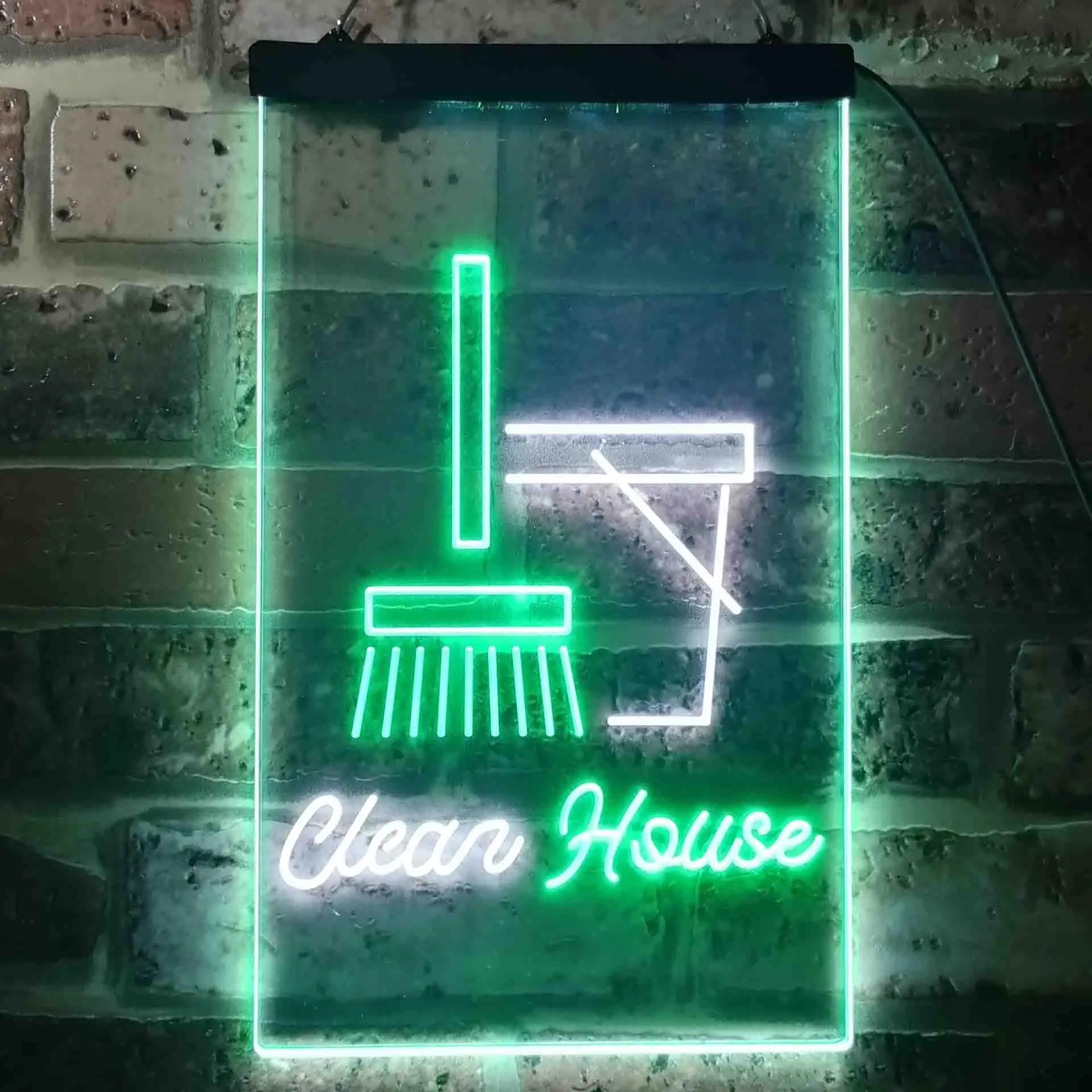 

Двухцветная светодиодная неоновая вывеска Clean House st6-i3605