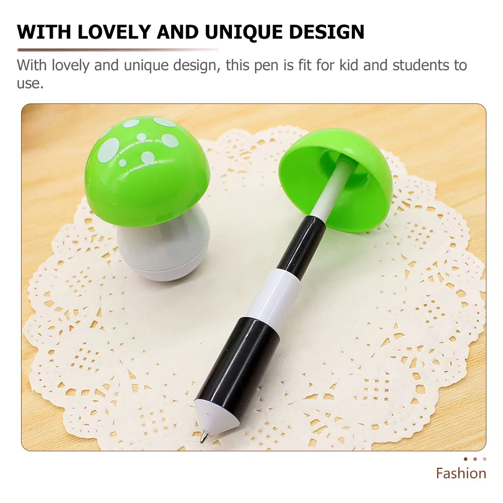 

10pcs Stretchy Mushroom Ballpoint Pen Adorable Mini Pens Student Accessory Lightweight Gift Idea Party Favor School Supplies