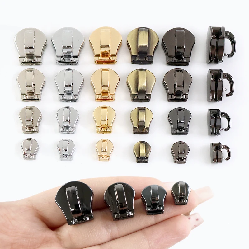 

10/20Pcs 3#5#8#10# Zipper Sliders for Metal Zippers Tape Bag Zip Puller Garment Zips Closure Repair Kit Replacement Accessories